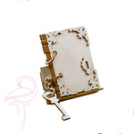 3D Secret Diary with Key on Easel - 50 x 50mm