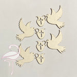 Dove Holy Spirit with Holy Water x 4 pieces 50 x 40mm