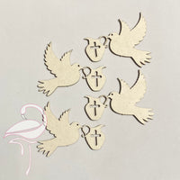 Dove Holy Spirit with Holy Water x 4 pieces 50 x 40mm