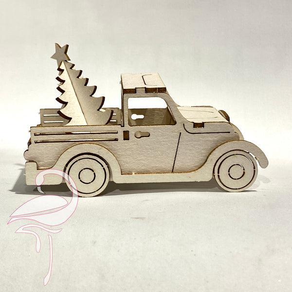 3D Pick-up truck & Christmas Tree - chipboard 1.5mm thick.