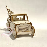 3D Pick-up truck & Christmas Tree - chipboard 1.5mm thick.