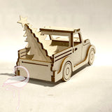 3D Pick-up truck & Christmas Tree - chipboard 1.5mm thick.