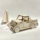 3D Pick-up truck & Christmas Tree - chipboard 1.5mm thick.