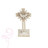 3D Cross with Holy Spirit - 90 x 35 x 35mm