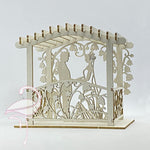 3D Wedding Couple in Gazebo 90 x 60 x 80mm