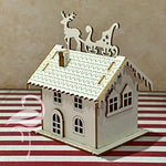 3D House with Santa's sleigh - 1.5mm cardboard - 60 x 50 x 75m