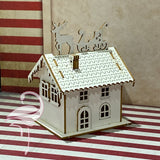 3D House with Santa's sleigh - 1.5mm cardboard - 60 x 50 x 75m