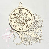 Shaker bauble round - 1.5mm cardboard - 110 x 88mm