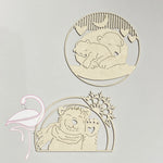 Polar Bears - Set of 2 - Largest 80 x 80mm