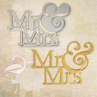 Die - Mr and Mrs - 67 x 48mm