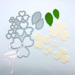 Die - Flowers' petals and leaves x 8 pieces - 116 x 90mm