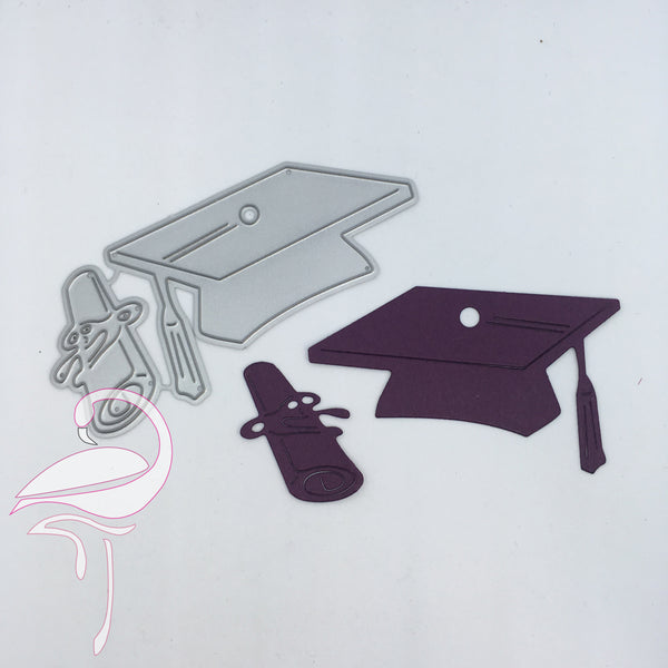 Die - Graduation Hat & Scroll - 70 x 40mm & 27 x 40mm