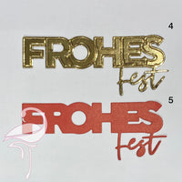 Die - Frohe Fest - 120 x 50mm