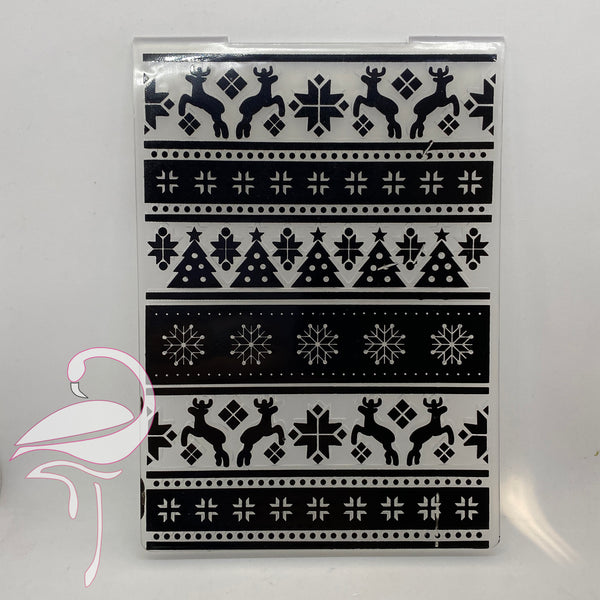 Embossing Folder - Nordic Christmas Sweater 148 x 105mm