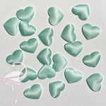 Padded Fabric Heart Mint 20mm x 20pcs