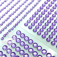 Self-Adhesive Rhinestones - 5mm Light purple