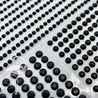 Self-Adhesive Rhinestones x 646 pcs - 5mm Black