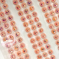 Self-Adhesive Rhinestones Pink Salmon - 6mm x 387pcs
