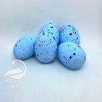 Easter Eggs 30 x 40mm polystyrene - Pack of 5 - Blue