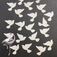 Doves - Paper ivory with beautiful embossing - pack of 24