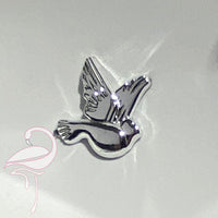 Holy Spirit - Silver 28 x 26mm x 10 pcs