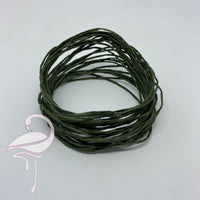 Florist wire twine paper covered 5m - bottle green