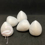 Polystyrene cones for flower buds - roses - 30x40mm x 5 pieces
