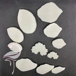 Molds - Set of 11 pcs - Various leaves
