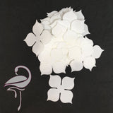 Petals to create flowers - P2 - white foamiran 0.6mm - 4cm