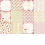 Paper 190gsm "Vintage Rose" - 12 sheets 15.2 x 15.2cm - Flamingo Craft