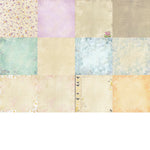 Paper 190gsm "Garden Pastels" - 12 sheets 15.2 x 15.2cm - Flamingo Craft