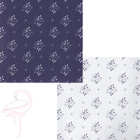Paper 190gsm - Double sided paper - Pattern 3 - 30.5 x 30.5cm - Flamingo Craft