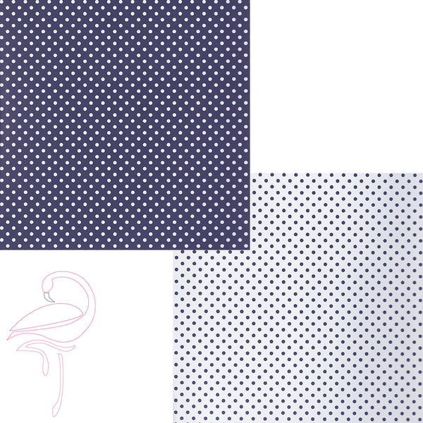 Paper 190gsm - Double sided paper - Pattern 6 - 30.5 x 30.5cm - Flamingo Craft