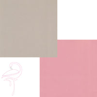 Paper 175gsm - Double sided paper - (Pack of 6 sheets & 8 tags - Flamingo Craft