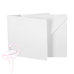 White Cards & Envelopes (Pack of 10) - 8 x 8 - 300gsm