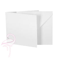 White Cards & Envelopes (Pack of 10) - 15 x 15cm - 300gsm