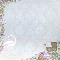 Cardstock 170gsm "Lullaby Baby" - 18 one-sided sheets 152 x