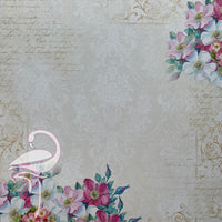 Cardstock 250gsm "Flowers & Butterflies" - 8 double-sided