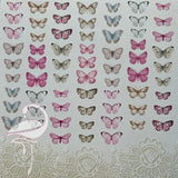 Cardstock 250gsm "Flowers & Butterflies" - 8 double-sided