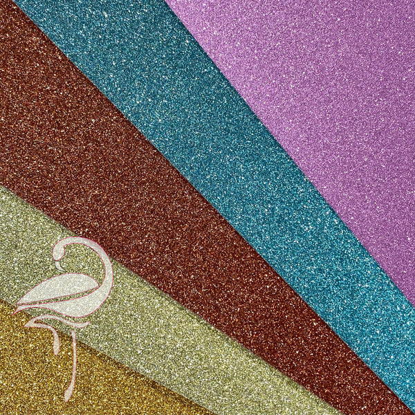 Glittered Cardstock 250gsm - Pack of 5 - A4 Size
