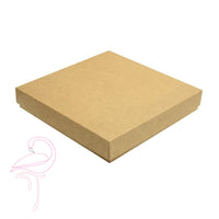 Square box kraft with lid - 150 x 150 x 25mm - 300gsm