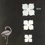 Petals to create flowers - P2 - white foamiran 0.6mm - 5cm