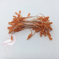 Stamens "Glass" Orange 3mm - Pack of 100 pieces"
