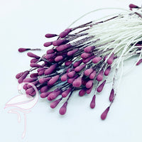 Stamens Matt 2.5mm Light aubergine x 100 pieces