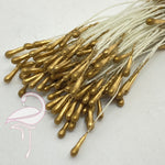 Stamens Matt 2.5mm Bronze Gold x 100 pieces