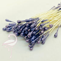 Stamens Pearl Midnight Purple 2.5mm x 100 pieces