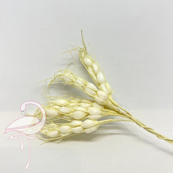 Wheat Spike Ivory - 10cm x 5 pieces