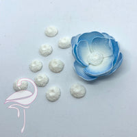 Soft resin flower centre 15mm diameter x 10 pieces