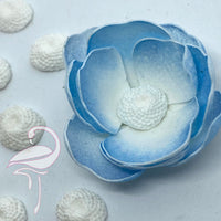 Soft resin flower centre 15mm diameter x 10 pieces