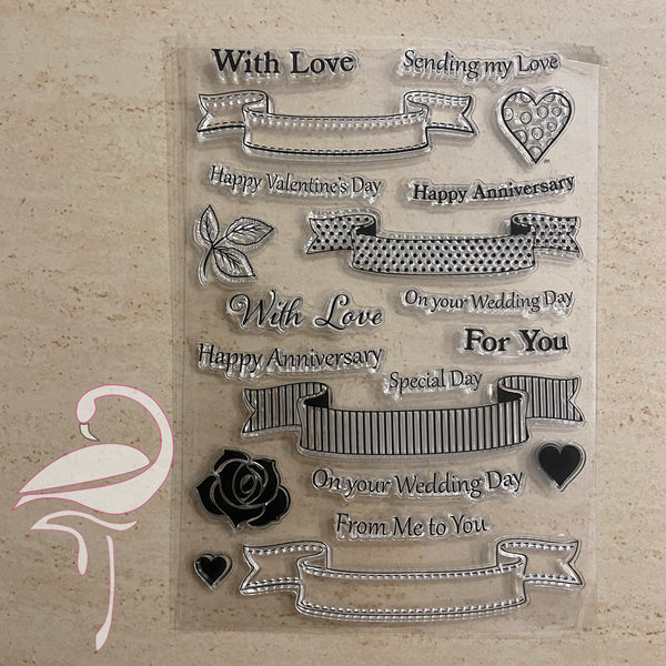 Silicone Stamps – Wedding & Anniversary Essential Sentiments